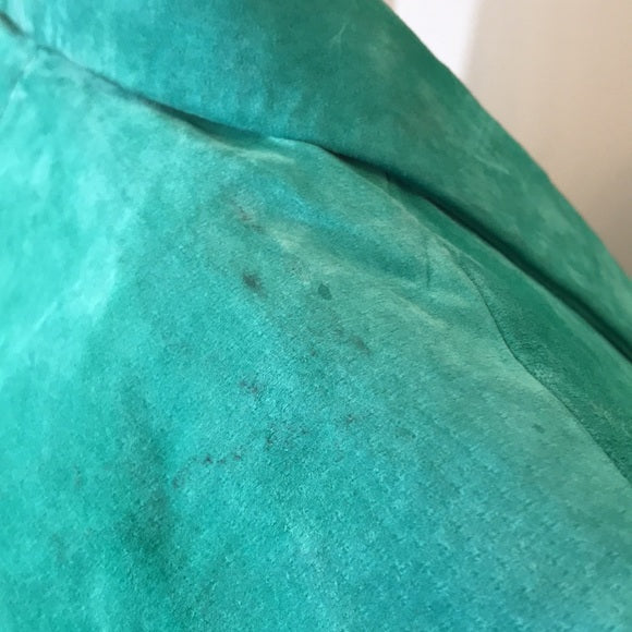 Giuliana Rancic Green Suede Jacket with Side Pockets Size XL