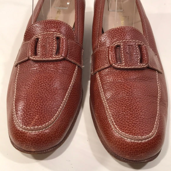 Salvatore Ferragamo Cognac Loafers Size 7.5