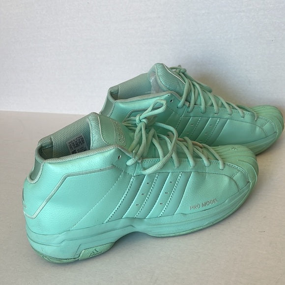 RARE Adidas Pro Model 2G Basketball Shoes β Mint Green β Size 11.5 ππ