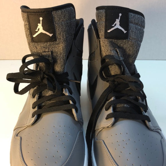 Nike Air Jordan Gray Sneakers – Size 18 – Black Swoosh 🖤🔥