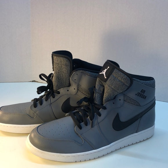 Nike Air Jordan Gray Sneakers – Size 18 – Black Swoosh 🖤🔥
