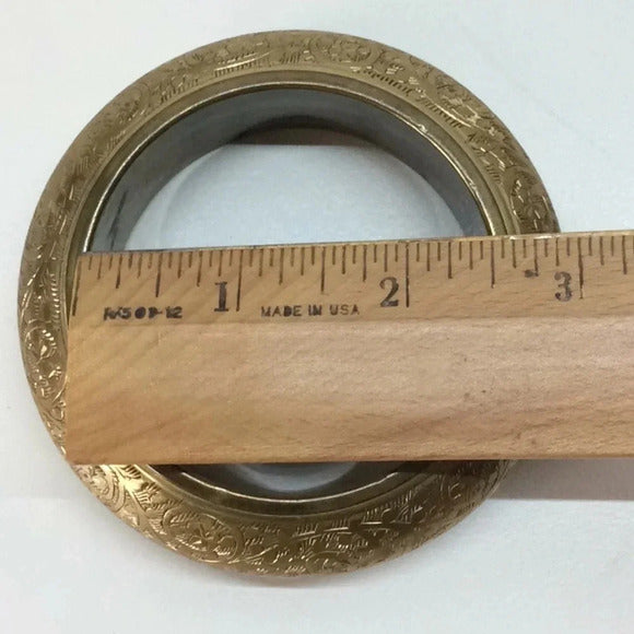 ✨ Vintage Brass Bangle Bracelet – Made in India – Boho Chic