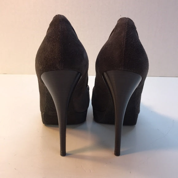 Yves Saint Laurent Gray Suede Heels Made in Italy Size 41 (US 10)