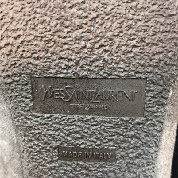 Yves Saint Laurent Gray Suede Heels Made in Italy Size 41 (US 10)