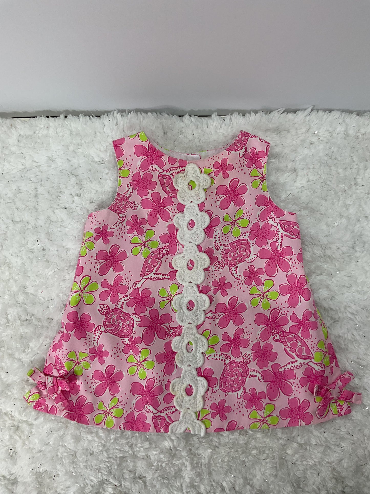 Lilly Pulitzer Baby Dress – Pink Floral (12–18 Months)