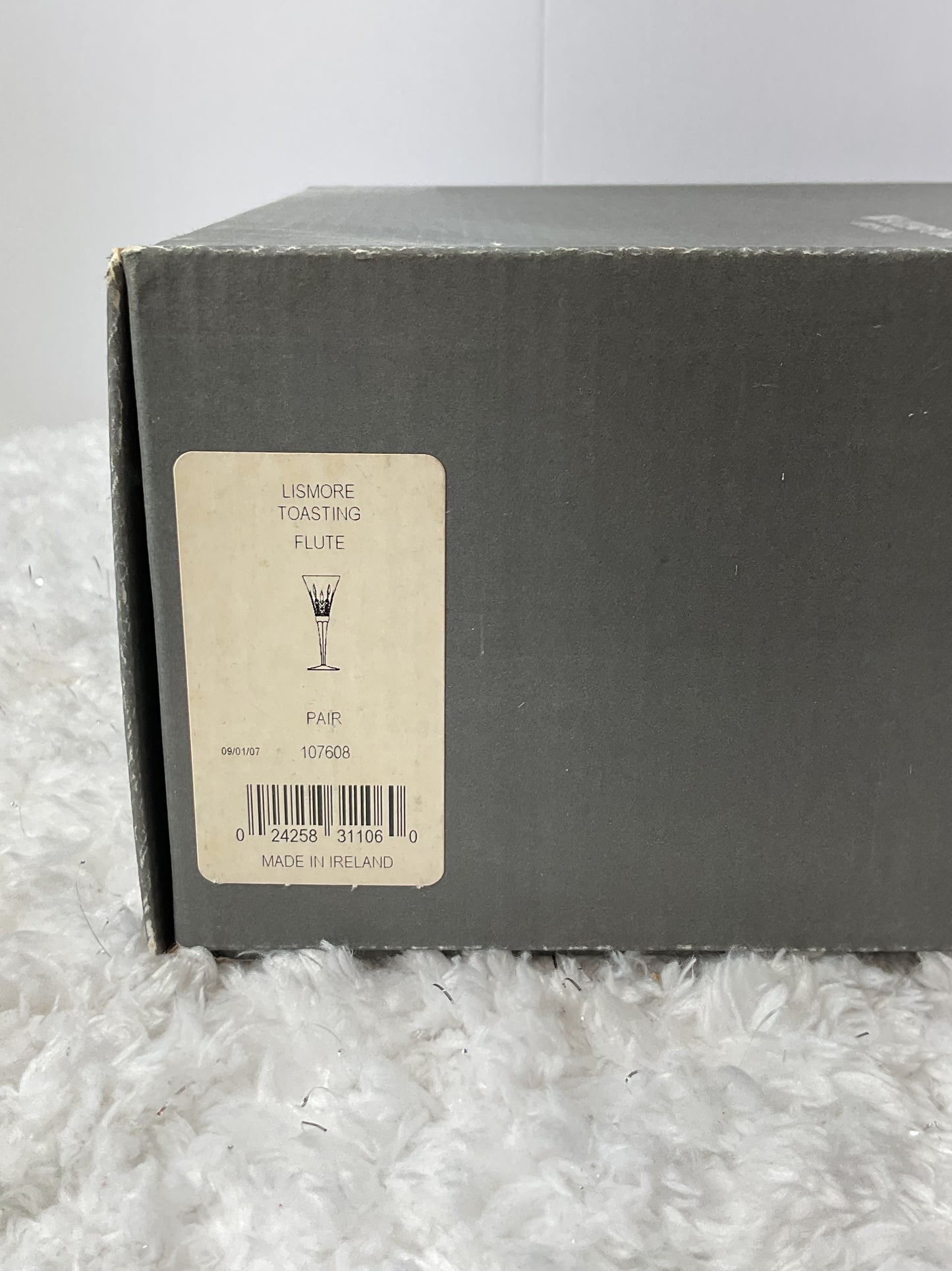 Vintage Waterford Crystal Champagne Flutes – Set of 2 in Original Box