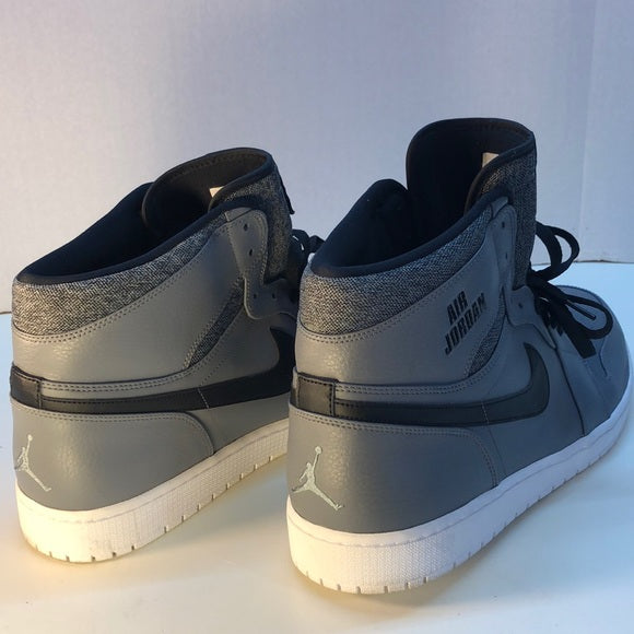 Nike Air Jordan Gray Sneakers – Size 18 – Black Swoosh 🖤🔥