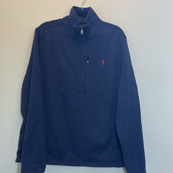 NWT Polo Ralph Lauren Navy Fleece Half-Zip Pullover