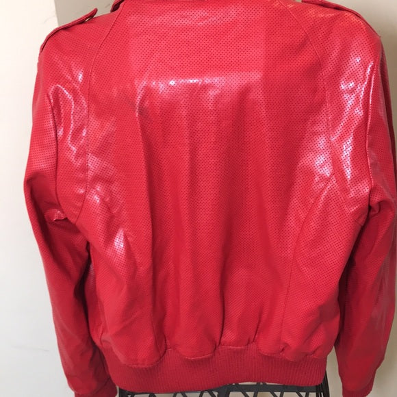 House of Dereon (Beyoncé’s Brand) Red Faux Leather Jacket Size Large