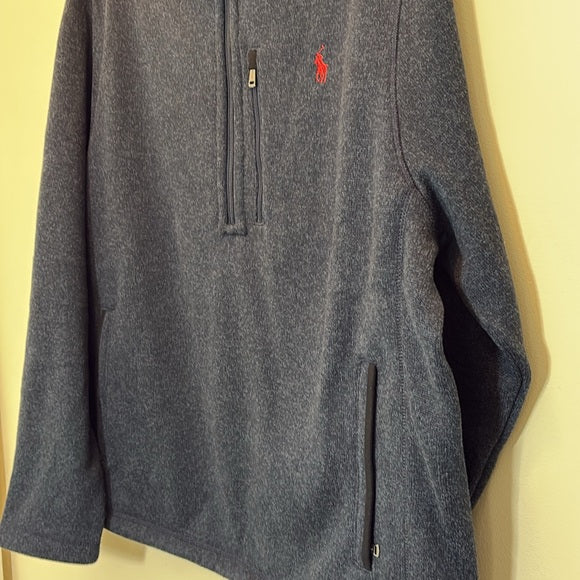 NWT Polo Ralph Lauren Navy Fleece Half-Zip Pullover