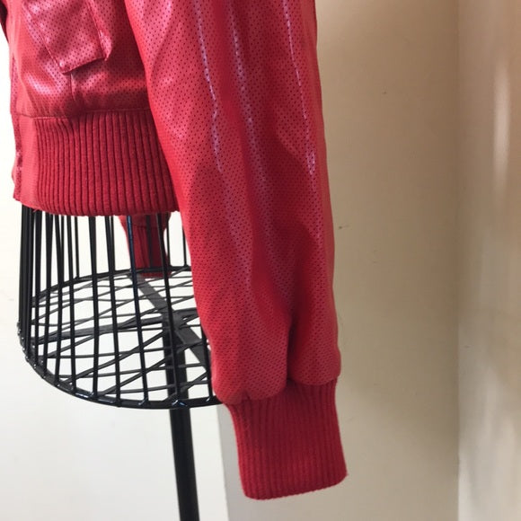 House of Dereon (Beyoncé’s Brand) Red Faux Leather Jacket Size Large