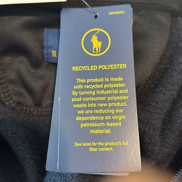 NWT Polo Ralph Lauren Navy Fleece Half-Zip Pullover