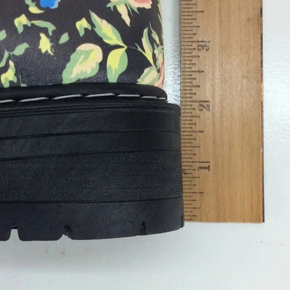 Sugar Kaedy Floral Combat Boots – Size 11 – Memory‑Foam Comfort