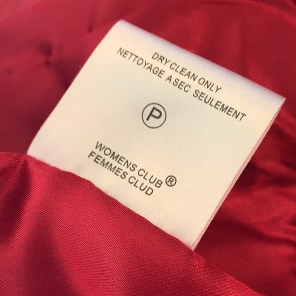 House of Dereon (Beyoncé’s Brand) Red Faux Leather Jacket Size Large