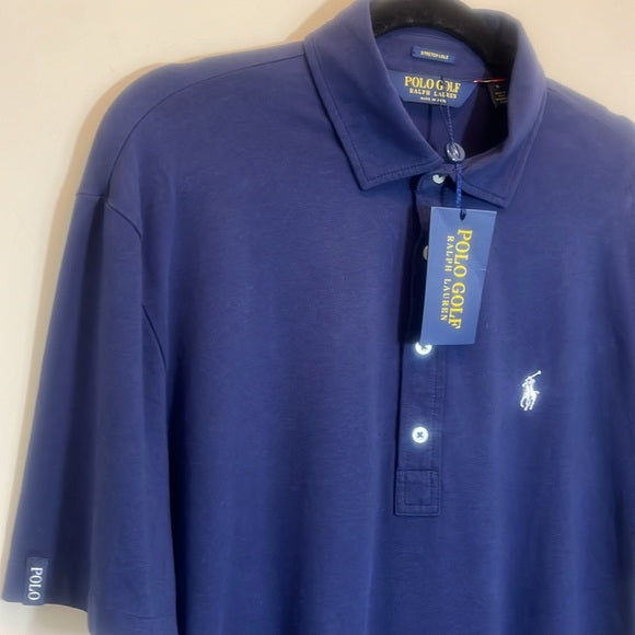 POLO GOLF by Ralph Lauren Navy Golf Shirt - White Pony Logo