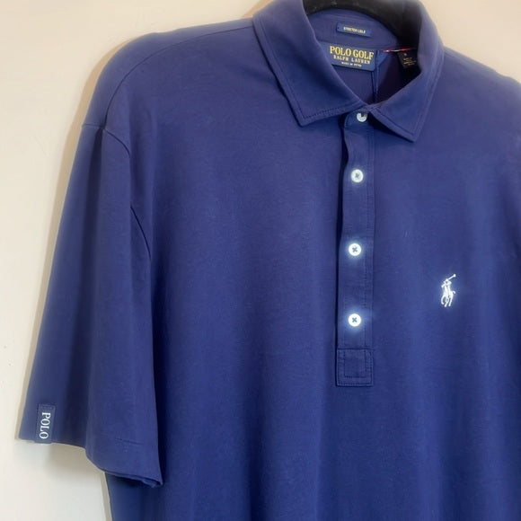 POLO GOLF by Ralph Lauren Navy Golf Shirt - White Pony Logo
