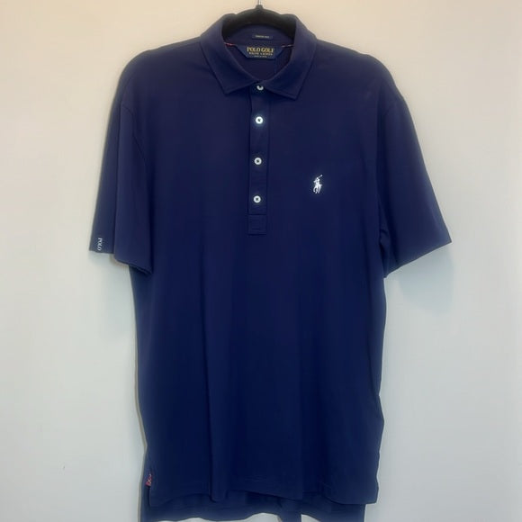 POLO GOLF by Ralph Lauren Navy Golf Shirt - White Pony Logo